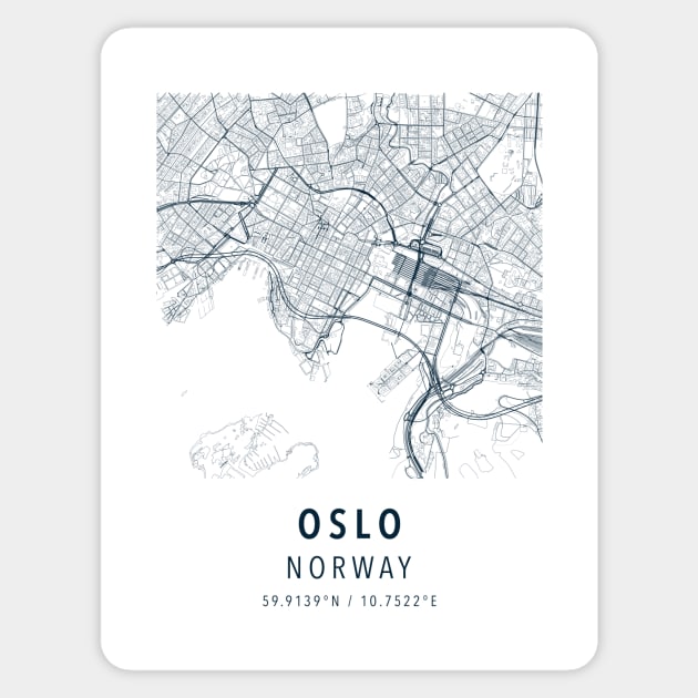 oslo norway simple map Sticker by boy cartograph